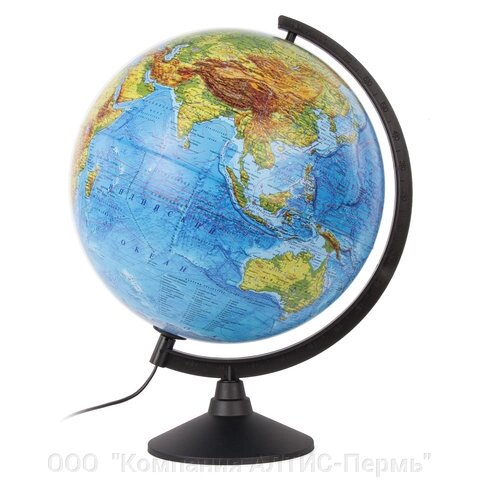 Глобус физический GLOBEN Классик, диаметр 320 мм, с подсветкой, К013200017 от компании ООО  "Компания АЛТИС-Пермь" - фото 1