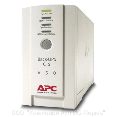 Источник бесперебойного питания APC Back-UPS BK650EI, 650 VA (400 W), 3 розетки IEC 320, белый от компании ООО  "Компания АЛТИС-Пермь" - фото 1
