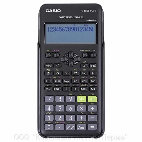 Калькулятор инженерный CASIO FX-82ESPLUS-2-WETD (162х80 мм), 252 функции, батарея, сертифицирован для ЕГЭ от компании ООО  "Компания АЛТИС-Пермь" - фото 1