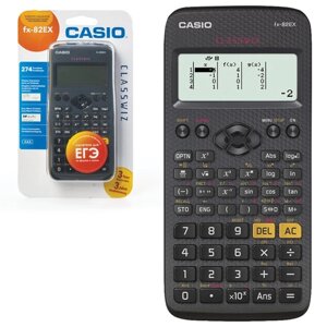 Калькулятор инженерный CASIO FX-82EX-S-ET-V (166х77 мм), 274 функции, батарея, сертифицирован для ЕГЭ