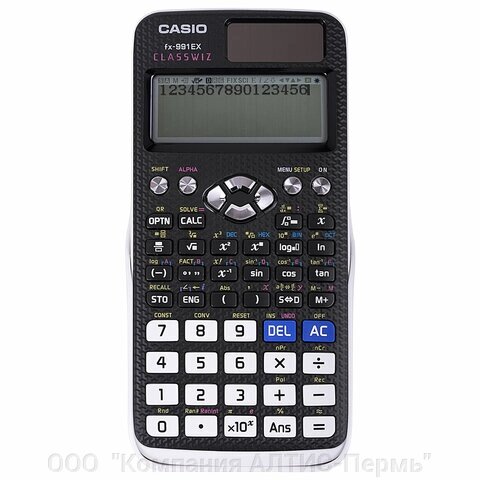Калькулятор инженерный CASIO FX-991EX-S-ET-V (166х77 мм), 552 функции, двойное питание, сертифицирован для ЕГЭ от компании ООО  "Компания АЛТИС-Пермь" - фото 1
