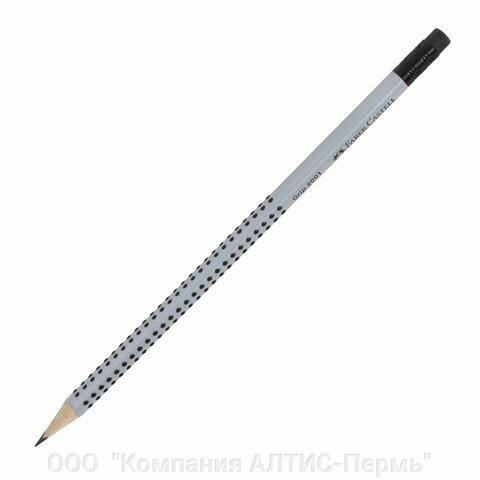 Карандаш чернографитный FABER-CASTELL, 1 шт., Grip 2001, HB, трехгранный, с ластиком, 117200 от компании ООО  "Компания АЛТИС-Пермь" - фото 1