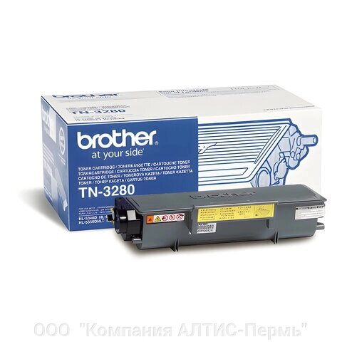 Картридж лазерный BROTHER (TN3280) HL-5340D/5350DN5370W и другие, оригинальный, ресурс 8000 стр. от компании ООО  "Компания АЛТИС-Пермь" - фото 1