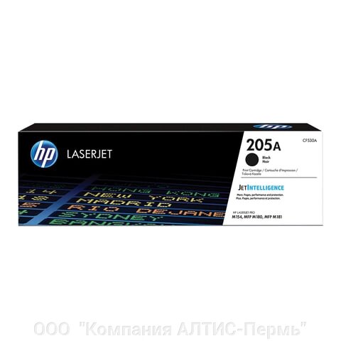 Картридж лазерный HP (CF530A) LaserJet Pro M180/M181, №205A, черный, оригинальный, ресурс 1100 страниц от компании ООО  "Компания АЛТИС-Пермь" - фото 1