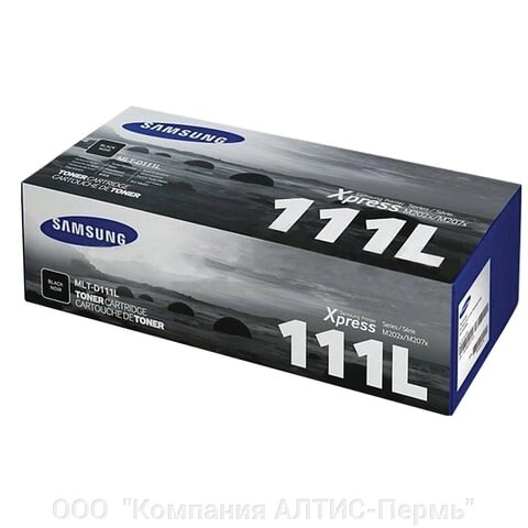 Картридж лазерный SAMSUNG (MLT-D111L) SL-M2020/M2020W/M2070/M2070W, оригинальный, ресурс 1800 стр. от компании ООО  "Компания АЛТИС-Пермь" - фото 1