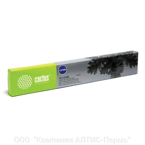 Картридж матричный CACTUS (CS-LQ1000) для EPSON LQ-1000/50/70/1170/LX-1000/50, черный от компании ООО  "Компания АЛТИС-Пермь" - фото 1