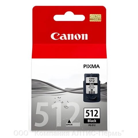 Картридж струйный CANON (PG-512) Pixma MP240, черный, оригинальный от компании ООО  "Компания АЛТИС-Пермь" - фото 1