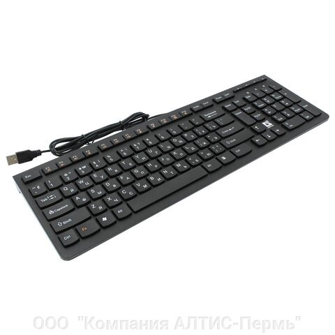 Клавиатура проводная DEFENDER UltraMateSM-530 RU, USB, 104 + 16 допополнительных клавиш, черная, 45530 от компании ООО  "Компания АЛТИС-Пермь" - фото 1