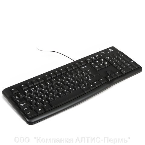 Клавиатура проводная LOGITECH K120, USB, 104 клавиши, черная, 920-002522 от компании ООО  "Компания АЛТИС-Пермь" - фото 1