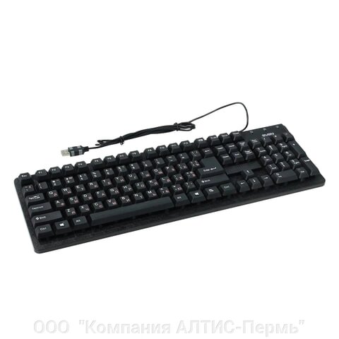 Клавиатура проводная SVEN Standard 301, USB, 104 клавиши, чёрная, SV-03100301UB от компании ООО  "Компания АЛТИС-Пермь" - фото 1