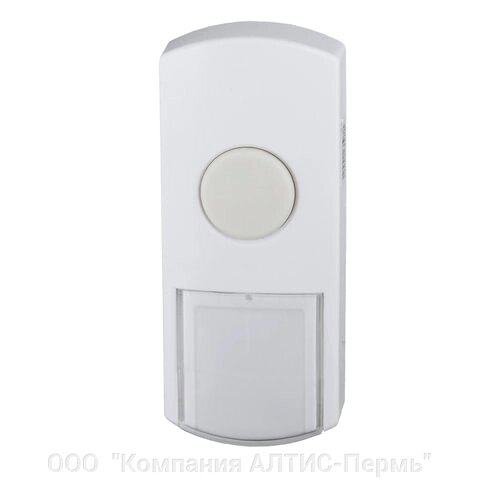 Кнопка для проводного звонка ЭРА D1, 220 В, IP44, белая от компании ООО  "Компания АЛТИС-Пермь" - фото 1