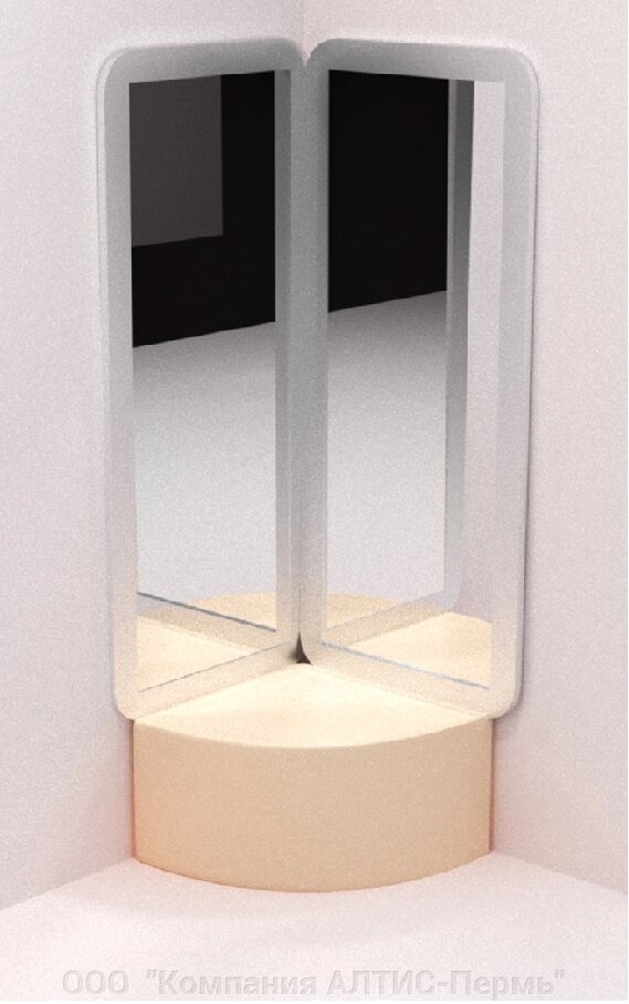 Комплект  из двух акриловых зеркал для воздушнопузырьковой  трубки  1000*1700 от компании ООО  "Компания АЛТИС-Пермь" - фото 1