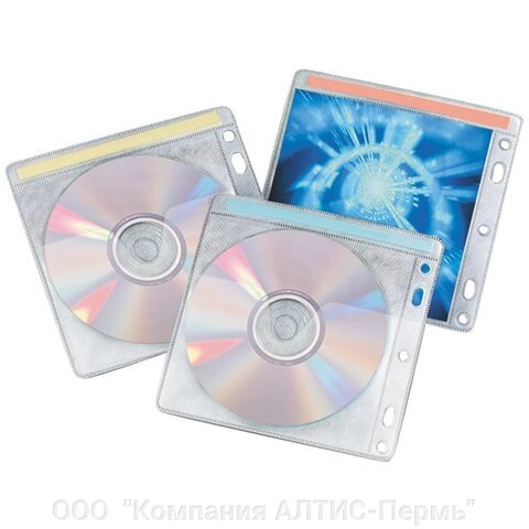 Конверты для CD/DVD BRAUBERG, комплект 40 шт., на 2 CD/DVD, износоустойчивая основа, европодвес, 510196 от компании ООО  "Компания АЛТИС-Пермь" - фото 1