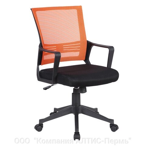 Кресло BRABIX  Balance MG-320, с подлокотниками, комбинированное черное/оранжевое, 531832 от компании ООО  "Компания АЛТИС-Пермь" - фото 1