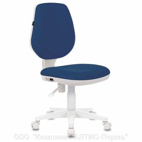 Кресло детское BRABIX Fancy MG-201W, без подлокотников, пластик белый, синее, 532413 от компании ООО  "Компания АЛТИС-Пермь" - фото 1