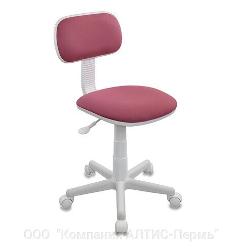 Кресло детское CH-W201NX, без подлокотников, пластик белый, розовое от компании ООО  "Компания АЛТИС-Пермь" - фото 1