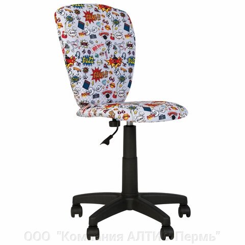 Кресло детское POLLY GTS без подлокотников, серое с рисунком от компании ООО  "Компания АЛТИС-Пермь" - фото 1