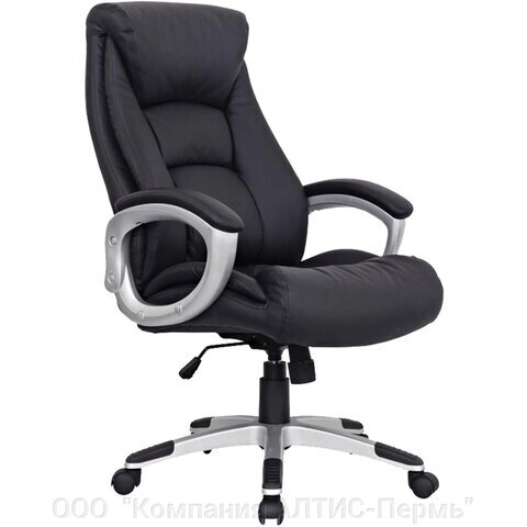 Кресло из натуральной кожи BRABIX Grand EX-500, черное, 530861 от компании ООО  "Компания АЛТИС-Пермь" - фото 1