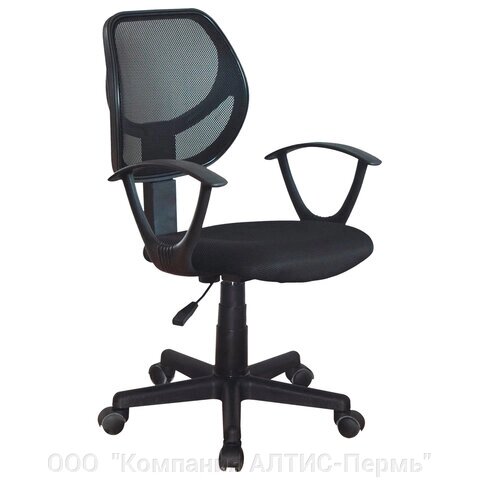 Кресло компактное BRABIX Flip MG-305, ткань TW, черное, 531952 от компании ООО  "Компания АЛТИС-Пермь" - фото 1