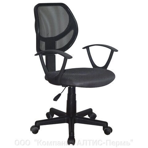 Кресло компактное BRABIX Flip MG-305, ткань TW, серое/черное, 531951 от компании ООО  "Компания АЛТИС-Пермь" - фото 1