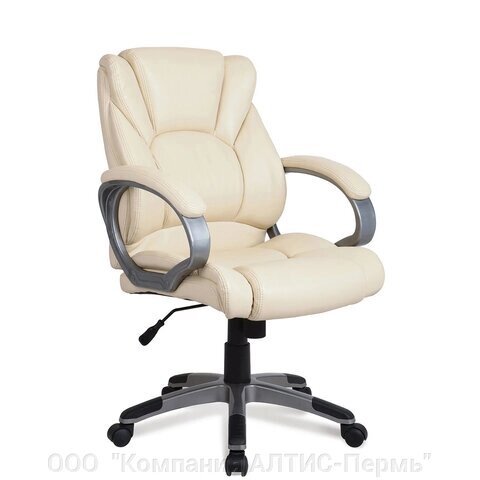 Кресло офисное BRABIX Eldorado EX-504, экокожа, бежевое, 531167 от компании ООО  "Компания АЛТИС-Пермь" - фото 1