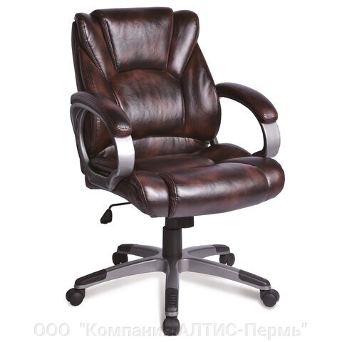 Кресло офисное BRABIX Eldorado EX-504, экокожа, коричневое, 530875 от компании ООО  "Компания АЛТИС-Пермь" - фото 1