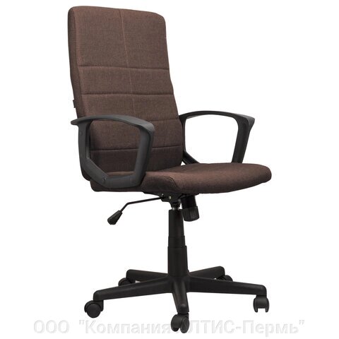 Кресло офисное BRABIX Focus EX-518, ткань, коричневое, 531577 от компании ООО  "Компания АЛТИС-Пермь" - фото 1