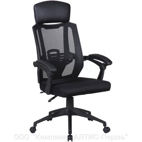 Кресло офисное BRABIX Nexus ER-401, с подголовником, черное, 531835 от компании ООО  "Компания АЛТИС-Пермь" - фото 1
