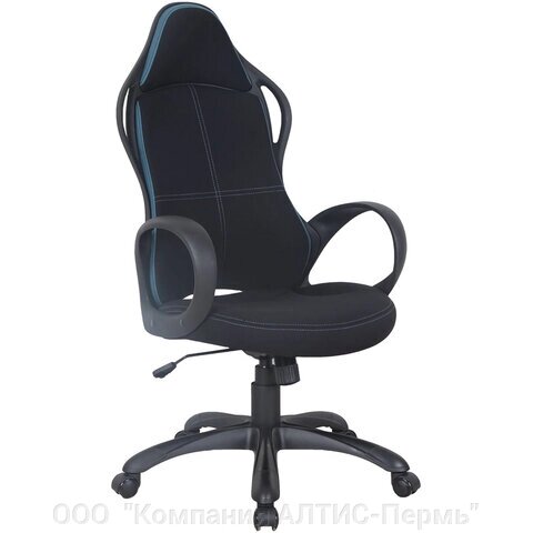 Кресло офисное BRABIX PREMIUM Force EX-516, ткань, черное/вставки синие, 531572 от компании ООО  "Компания АЛТИС-Пермь" - фото 1
