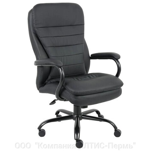 Кресло офисное brabix premium heavy duty HD-001, усиленное, нагрузка до 200 кг, экокожа, 531015
