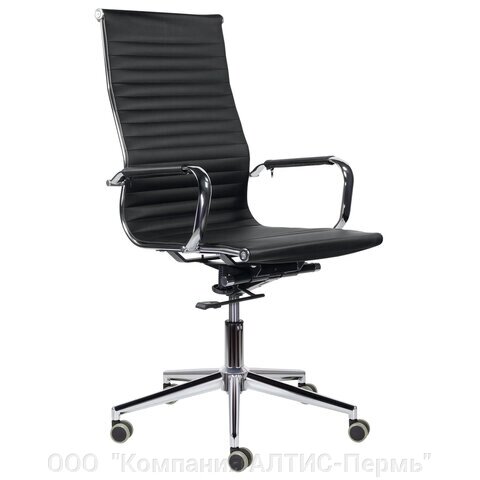Кресло офисное BRABIX PREMIUM Intense EX-531, экокожа, хром, черное, 532540 от компании ООО  "Компания АЛТИС-Пермь" - фото 1