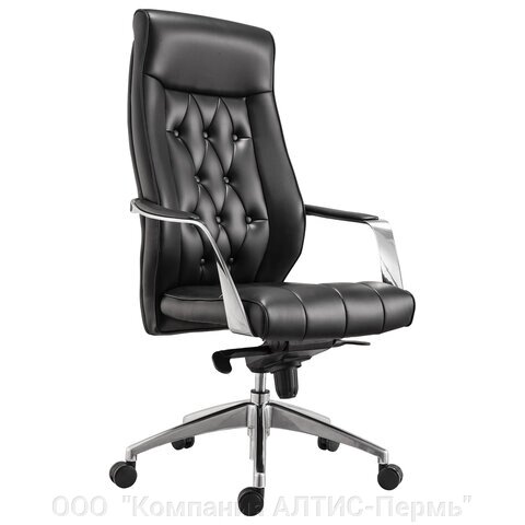 Кресло офисное BRABIX PREMIUM Sonata EX-754, мультиблок, алюминий, экокожа, черное, 532491 от компании ООО  "Компания АЛТИС-Пермь" - фото 1