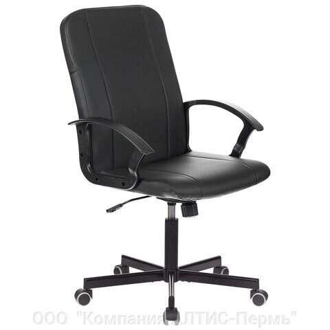 Кресло офисное BRABIX Simple EX-521, компактная упаковка, экокожа, черное, 532103 от компании ООО  "Компания АЛТИС-Пермь" - фото 1