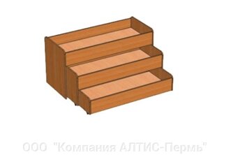 Кровать детская 3х уровневая 1462х640х750 от компании ООО  "Компания АЛТИС-Пермь" - фото 1