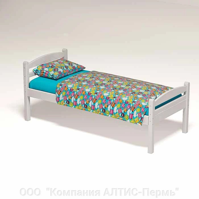 Кровать детская «Ника» (массив, краска) настил фанера 4 мм от компании ООО  "Компания АЛТИС-Пермь" - фото 1