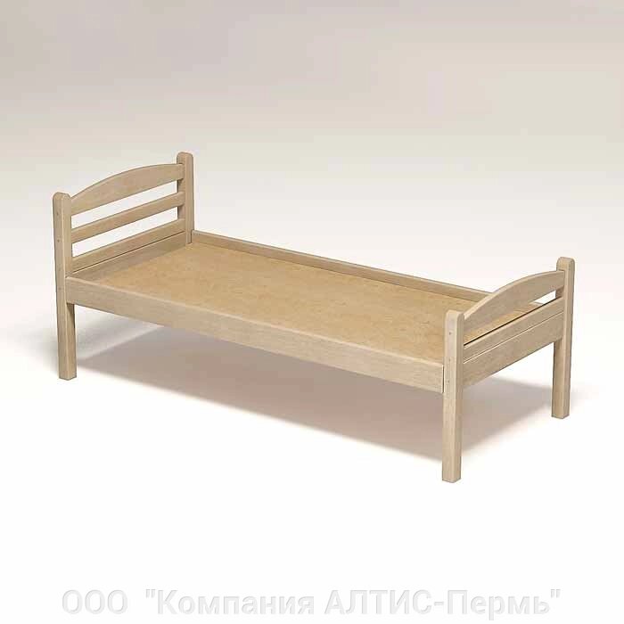 Кровать детская «Ника» (массив, лак) настил ДВП от компании ООО  "Компания АЛТИС-Пермь" - фото 1