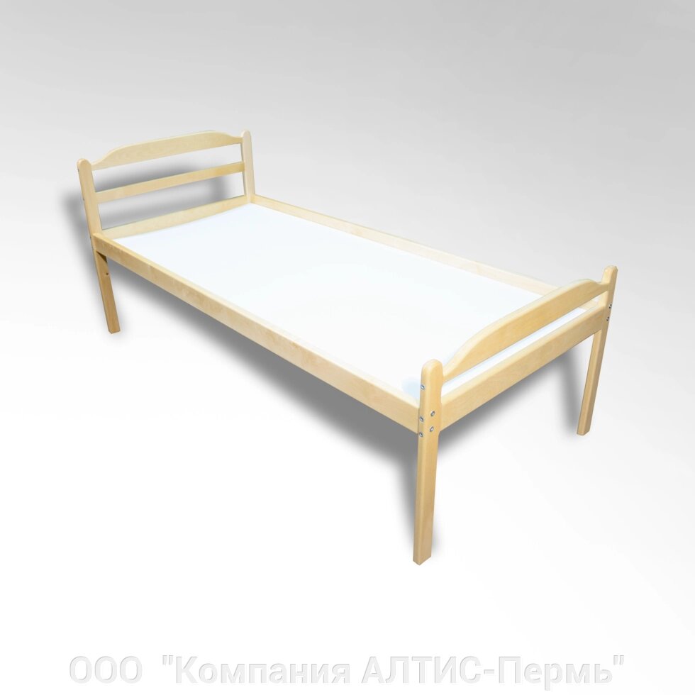 Кровать детская «Ника» (массив, лак) настил фанера 4 мм от компании ООО  "Компания АЛТИС-Пермь" - фото 1