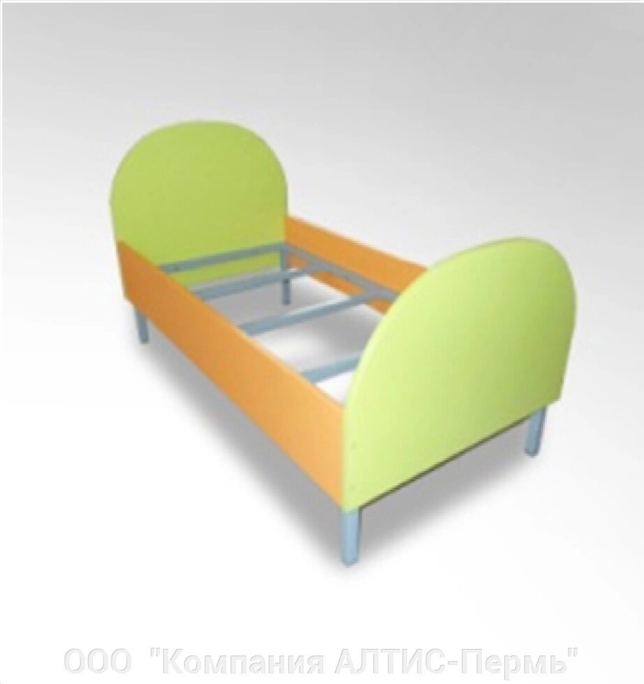 Кровать на металлических ножках (1232*632*650) от компании ООО  "Компания АЛТИС-Пермь" - фото 1