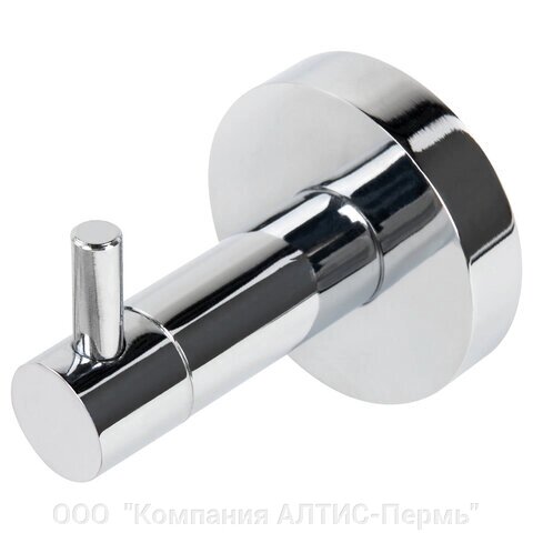 Крючок универсальный LAIMA, хромированный металл, крепление к стене, 607430 от компании ООО  "Компания АЛТИС-Пермь" - фото 1