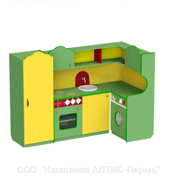 КУХНЯ С ХОЛОДИЛЬНИКОМ ЛДСП 1660/840*420*1100 от компании ООО  "Компания АЛТИС-Пермь" - фото 1