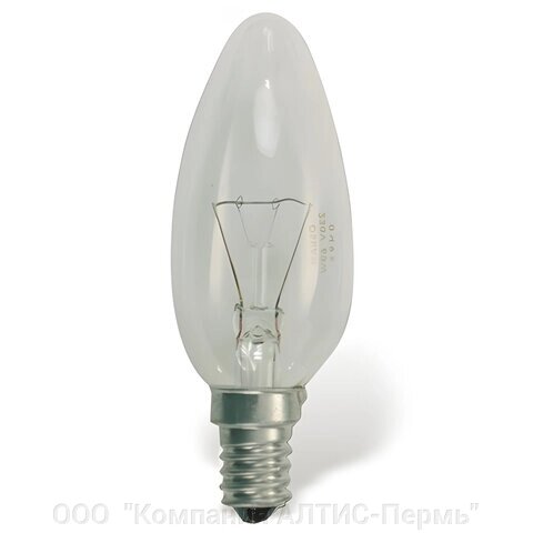 Лампа накаливания OSRAM Classic B CL E14, 60 Вт, свечеобр., прозрачн, колба d=35 мм, цоколь d=14 мм от компании ООО  "Компания АЛТИС-Пермь" - фото 1