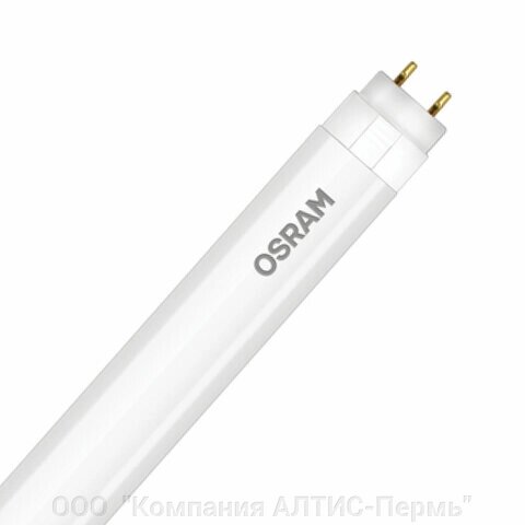 Лампа-трубка светодиодная OSRAM, 9 Вт, 30000 ч, 600 мм, холодный белый, ST8E-0.6M 9W/865 230V AC25X1RU от компании ООО  "Компания АЛТИС-Пермь" - фото 1