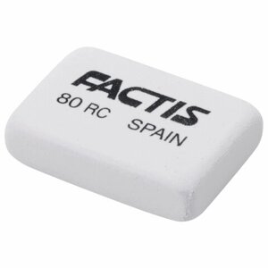 Ластик FACTIS 80 RC, 28х20х7 мм, белый, прямоугольный, CNF80RC