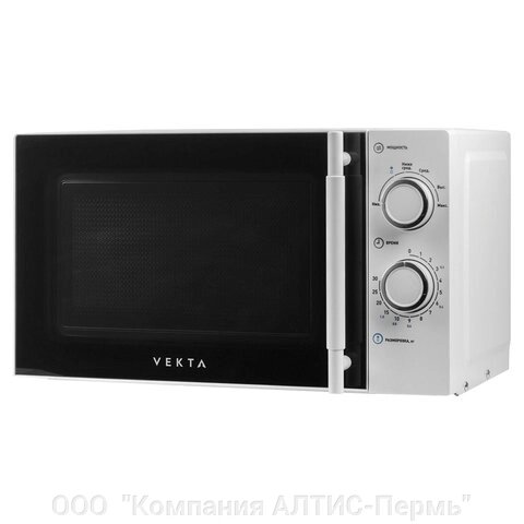 Микроволновая печь VEKTA MS720ATW, объем 20 л, мощность 700 Вт, механическое уравление, таймер, белая от компании ООО  "Компания АЛТИС-Пермь" - фото 1