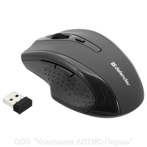 Мышь беспроводная DEFENDER Accura MM-365, 5 кнопок + 1 колесо-кнопка, оптическая, черная, 52365 от компании ООО  "Компания АЛТИС-Пермь" - фото 1