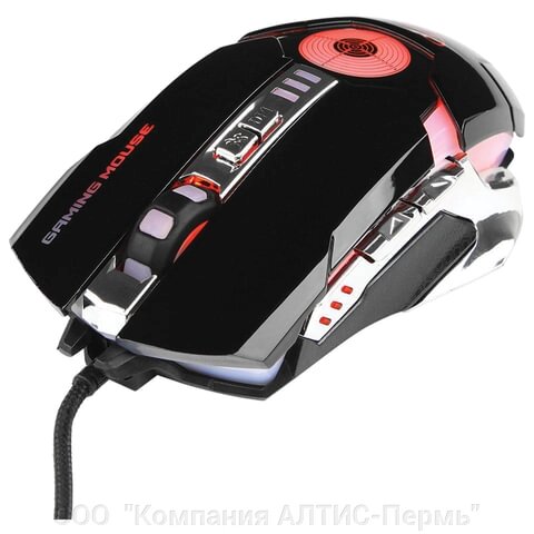 Мышь проводная игровая GEMBIRD MG-530, USB, 5 кнопок + 1 колесо-кнопка, оптическая, черная от компании ООО  "Компания АЛТИС-Пермь" - фото 1