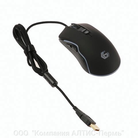 Мышь проводная игровая GEMBIRD MG-700, USB, 6 кнопок + 1 колесо-кнопка, подсветка, черная от компании ООО  "Компания АЛТИС-Пермь" - фото 1
