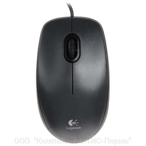 Мышь проводная LOGITECH M100, USB, 2 кнопки + 1 колесо-кнопка, оптическая, черно-серая от компании ООО  "Компания АЛТИС-Пермь" - фото 1