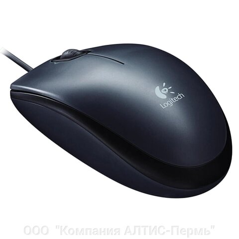 Мышь проводная LOGITECH M90, USB, 2 кнопки + 1 колесо-кнопка, оптическая, черная, 910-001794 от компании ООО  "Компания АЛТИС-Пермь" - фото 1