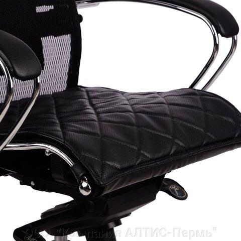 Накладка на сиденье для кресла SAMURAI, экокожа, черная от компании ООО  "Компания АЛТИС-Пермь" - фото 1